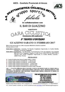 3° Trofeo d'Inverno 2017 Guazzino (SI) @ Bar Guazzino | Guazzino | Toscana | Italia