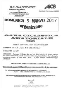 Gara Cicloamatoriale Cicli Effe Effe Anghiari (AR) @ Bar La Battaglia | Toscana | Italia