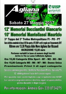 12° Memorial Bucciantini 3^ Tappa Trofeo Metropolitano Agliana (PT) @ Bar Ricasoli Piazza Aldo Moro | Agliana | Toscana | Italia