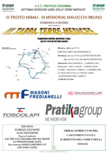 3° Trofeo Nibali 3° Memorial Malucchi Bruno 3^ Tappa Terre Medicee Mastromarco (PT) @ Circolo Arci Mastromarco | Lamporecchio | Toscana | Italia