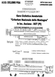 Criterium Nazionale della Montagna Asciano (PI) @ Pubblica Assistenza | Asciano | Toscana | Italia