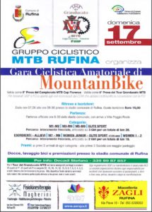 Gara Ciclistica MTB XC 5^ prova Cup Florence 6^ prova Tour del Granducato Rufina (FI) @ Stadio Comunale | Toscana | Italia