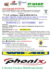 7° G.P. Ciclistico Città di Bologna Master Tricolore Mediofondo Bologna @ Parco Nord Festa dell'Unità | Bologna | Emilia-Romagna | Italia