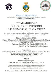 9° Memorial Del Giudice Vittorio 4° Memorial Luca Vita Massa @ Negozio Il Ciclista | Massa | Toscana | Italia