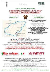 V° Memorial Martellini Lido e Remo II° Memorial Antonini Annamaria Lazzeretto (FI) @ Circolo Arci Tozzini | Lazzeretto | Toscana | Italia