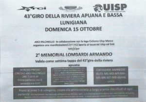 2° Memorial Lombardi Armando 7^ tappa 43° Giro della Riviera Apuana Falcinello (SP) @ Circolo Arci Falcinello | Falcinello | Liguria | Italia
