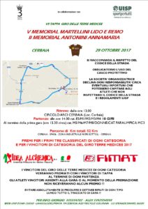 V° Memorial Martellini Lido e Remo II° Memorial Antonini Annamaria Cerbaia (PT) @ Circolo Arci Cerbaia | Lamporecchio | Toscana | Italia