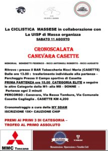 Cronoscalata Canevara - Casette Memorial Benedetti e Ricci Casette (MS) @ Bar Tabaccheria Ricci Maria | Casette | Toscana | Italia
